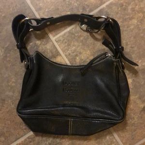 Dooney & Bourke Black Pebbled Leather Hobo Bag